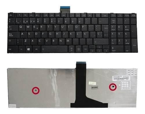 Teclado Toshiba C55-a5300 C55t-a5222, C55-a C55d C55d-a C55t