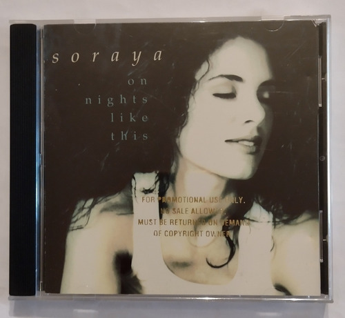 Soraya On A Night Like This Cd Usa Promocional Impecabl 19 
