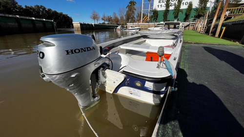 Imagen 12 de 21 de Bote Lancha Open Tracker Tozoli 430 Matrizado Honda 20 Hp