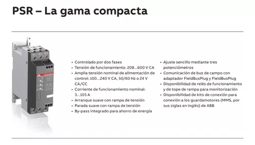 ABB PSR Softstarter Softstarters PSR 9-600-70