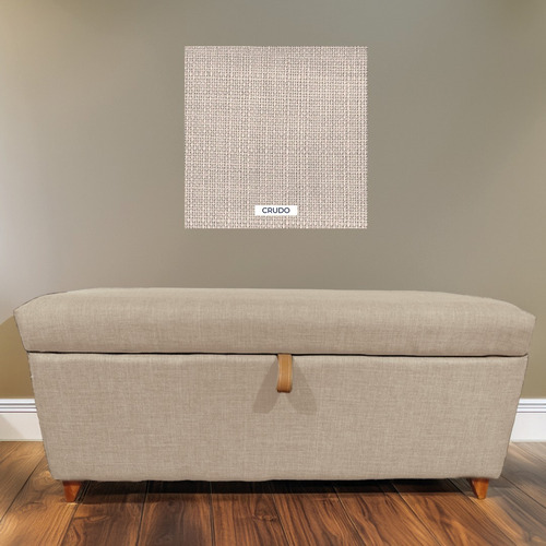 Baúl Banco 100cm Lino Crudo Baul Bano 100cm