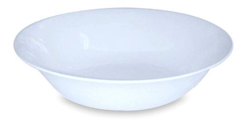 Ensaladera Bowl Apilable Melamina Blanca 20 Cm / 12 Unidades