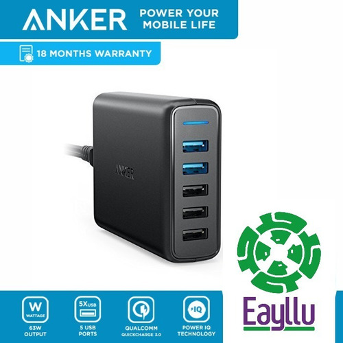 Qualcomm Quick Charge 3.0 43.5w Usb De 4 Ports Anker