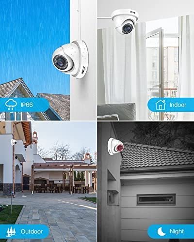 Zosi 2pack 2.0mp Hd 1080p Kit De Cámaras De Seguridad Interi