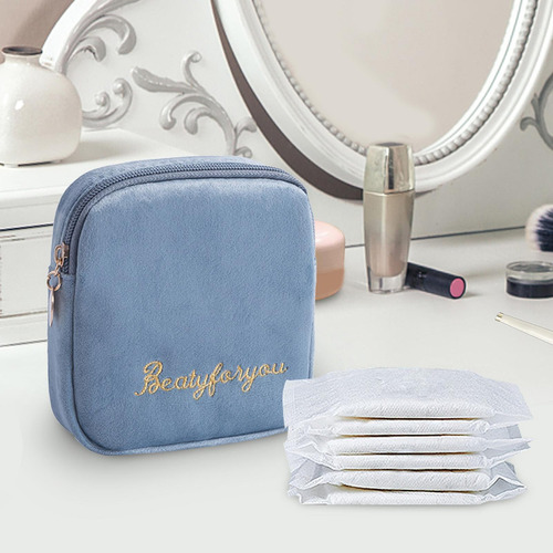 Para 0 Bolsa De Almacenamiento De Toallas Sanitarias, Azul