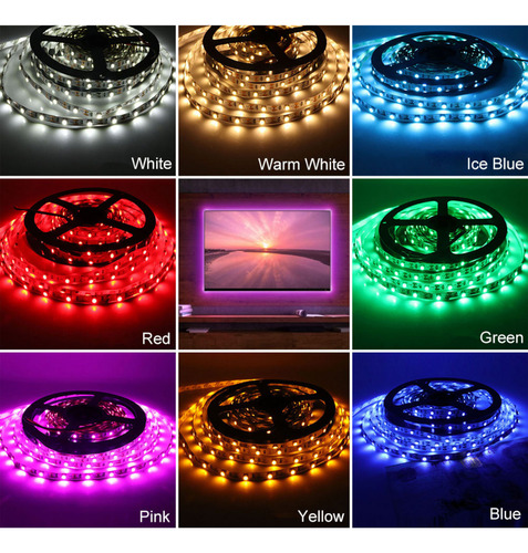 Tira Led Luces Bluetooth Inteligente Cinta Smart Rgb 10 Mts