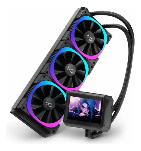 Water Cooler 360mm RGB LCD 3 Fans ARGB Refrigeração Líquida PC Gamer DELTA-CW360LCD