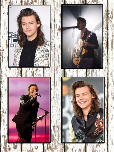 Harry Styles Combo 4 Cuadros Poster (c/u Mide 40 X 30 Cm)