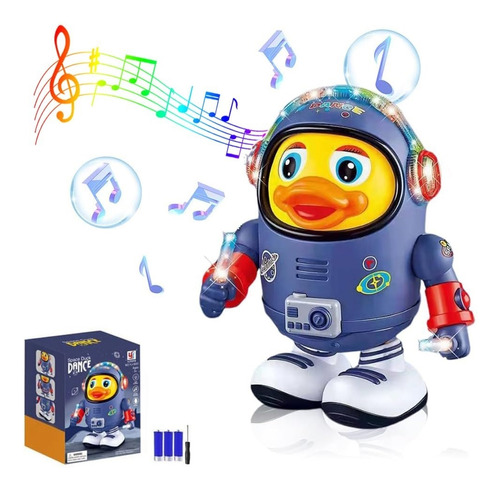Juguete Pato Espacial Bailarín Con Música Y Luce Para Niños