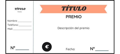 600 Boletos Rifa Eventos Con Folio 7x11 Cm