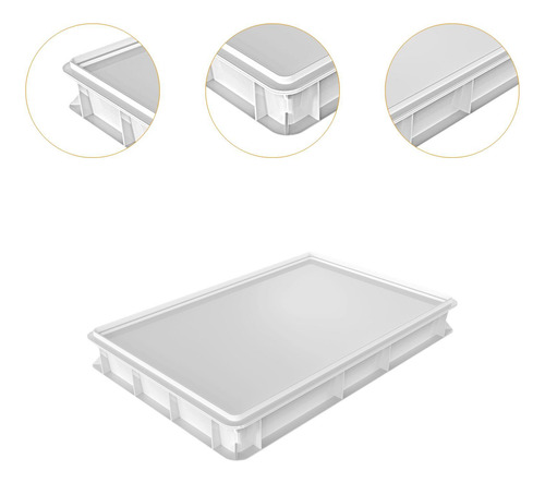 Caja Para Leudar, Bandeja Compatible 30 Cm X 40 Cm X 7,5 Cm