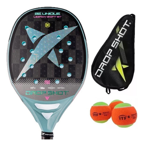 Raquete Beach Tennis Drop Shot Legacy Soft 2024 Carbono 24k