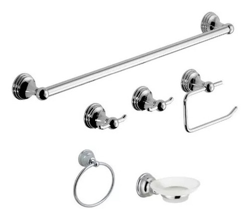 Set Accesorios Baño Kit 6 Pzs Hydros Kiss Plus 50063111