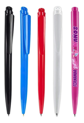 50 Bolígrafos, Plumas Impresas A Todo Color  Personalizadas
