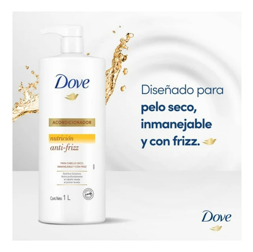 Acondicionador Dove Anti-frizz 1000ml