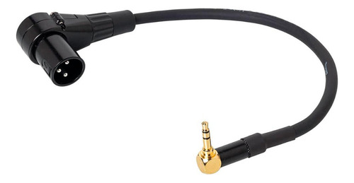 Cabo Xlr Macho 90º Para P2 Macho 90º Graus Estereo 50cm