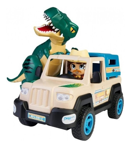 Pinypon Action Wild Pick Up + Figura Dinosaurio T-rex 16771