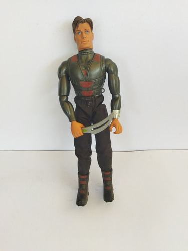 Max Steel Traje Negro N-tek Combate Cuchillo Botas 2002 (Usado)