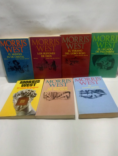Morris West: Lote 7 Libros - Éxitos Literarios En Español (Usado)