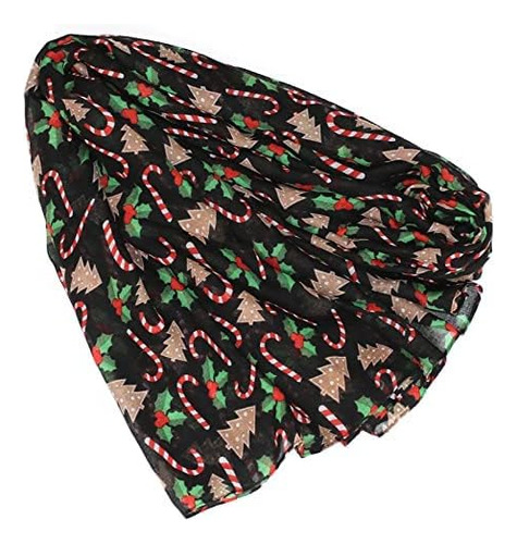E-clover Bufanda De Moda Para Mujer Bufandas De Navidad Chal