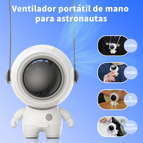 Astronautas Mini Ventilador De Mano Portátil Usb Sin Aspas