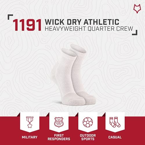 Fox River Wick Dry® Athletic Quarter Crew Para Hombre, 2 Uni
