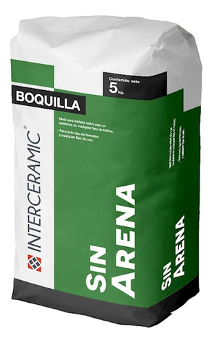 Boquilla Sin Arena Gris 5 Kg