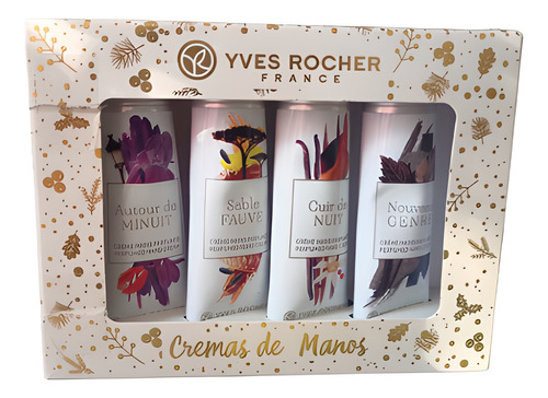 Pack De 4 Cremas Para Manos Yves Rocher Edición Navideña