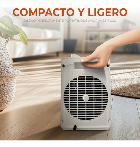 Calentador Cerámico Ms 1500w 3 Velocidades Color Blanco