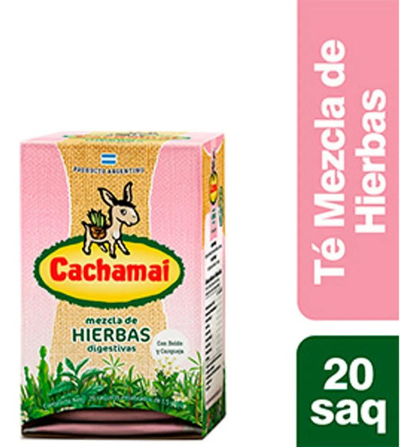 Cachamai Te Hierbas Digestivas Rosa 20saq 30gr Pack 