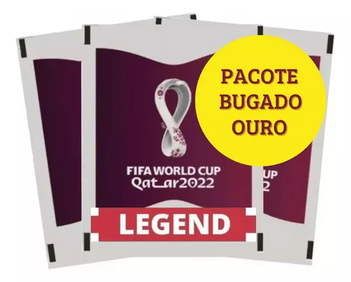 Pacote Bugado Legend Neymar Ouro Figurinha Original Panini