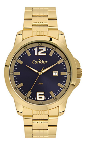 Relógio Condor Masculino Ref: Co2115mxa/4a Casual Dourado