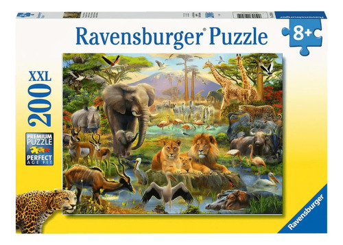 Rompecabezas Ravensburger 128914 Animales De La Selva 200 Pz