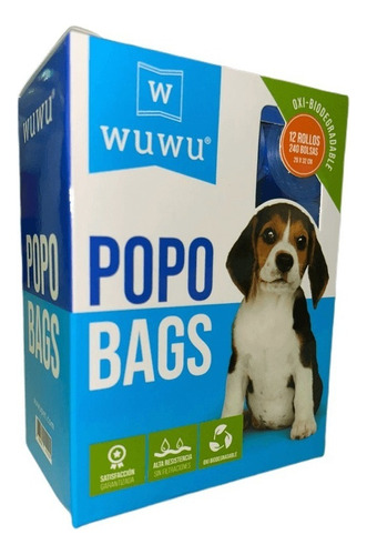 240 Bolsas Biodegradable Rollos Ecológicas Fecas Perro Oxo