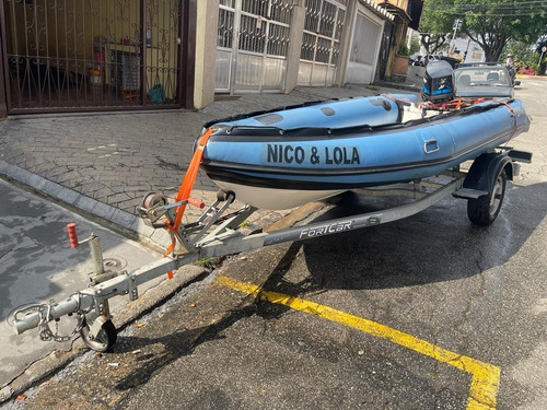 Bote Inflável Zefir Classic 404 Com Motor Mercury 25hp 2010