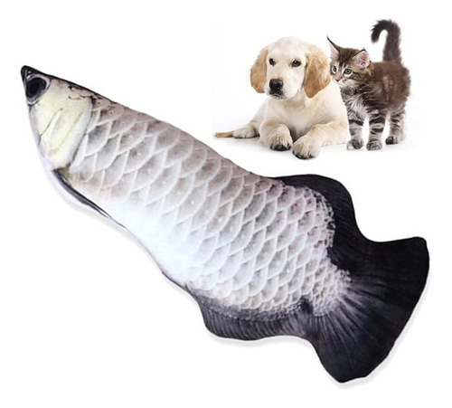 Juguete Gato Peluche Pez Pescado Con Catnip 20cm