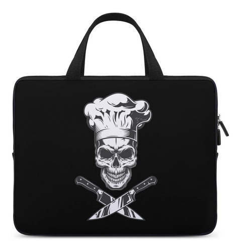 Bolsa Computadora Portatil Delgada Diseño Calavera Para