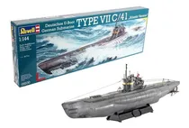 Comprar German Submarine U-boot Type Vii C\u002F41 1\u002F144 Model Kit Revell