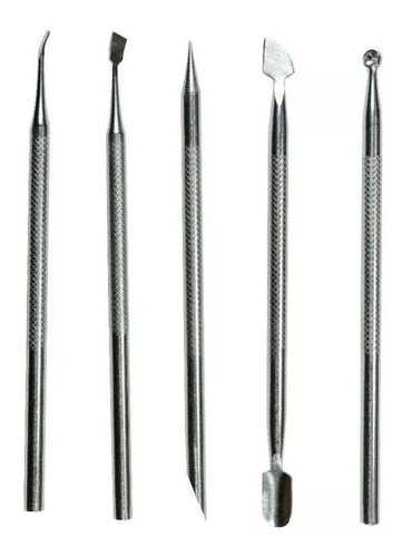 Kit P/ Pedicure E Manicure Espátula Desencravador + 3 Peças