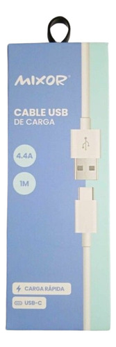 Cable Tipo C Carga Rapida 1 Metro Mixor 4.4 X10 Mayorista