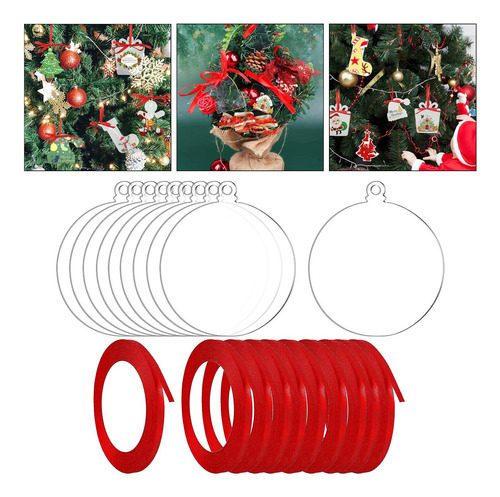 10 Uds. Decoración De Árbol De Navidad Colgante