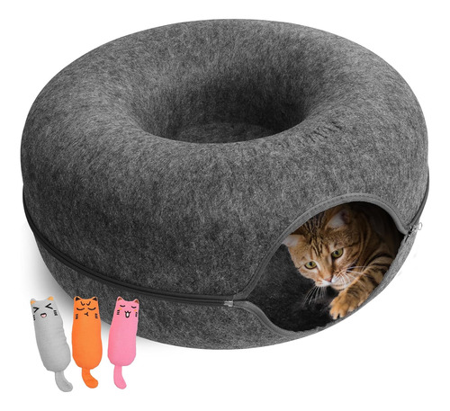 Espaciosa Cueva Para Gatos Cama De Tunel Para Gatos Y Cueva