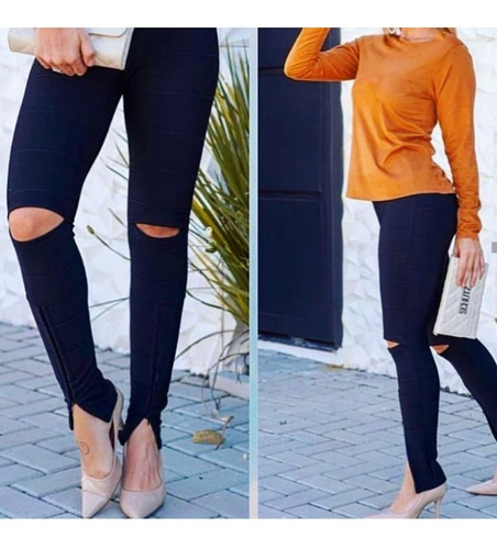 Imagem 4 de 8 de Calça Bandagem Skinny Legging