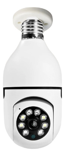 Câmera de segurança Câmera de Segurança Lampada Infravermelho + Micro-SD 32gb Camera Espia Wifi com resolução de 2MP visão nocturna incluída branca