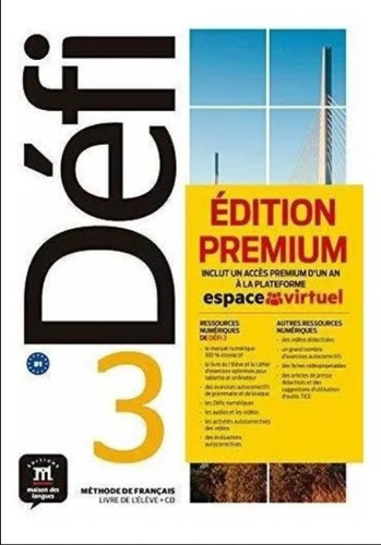 Defi 3 - Livre De L'élève + Cd Premium