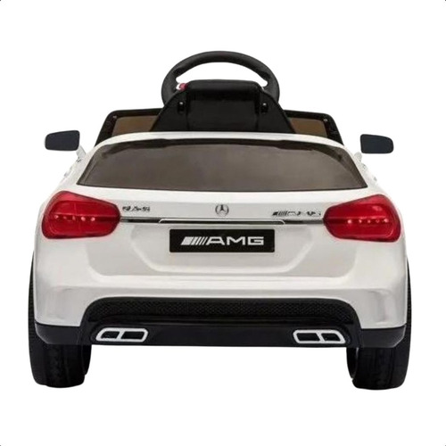 Mini coche eléctrico para niños Mercedes de 12 V, blanco, con control en C, voltaje 110 V/220 V