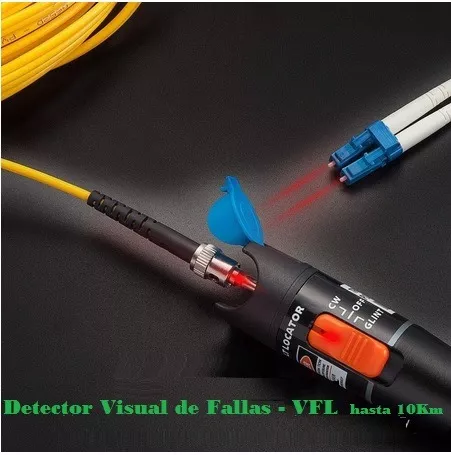 Sin Batería Pluma de Prueba de Fibra óptica Superior Probador de Cable de Fibra óptica Localizador visual de fallas de 10km 
