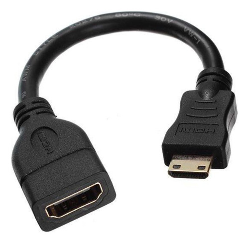 Cable Mini Hdmi Macho A Hdmi Hembra De 19 Pines Chapado En O