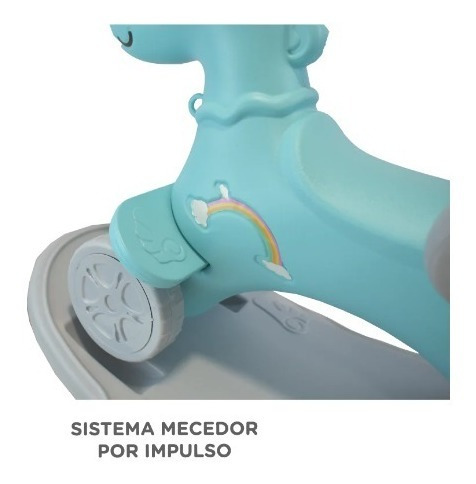 Imagen 6 de 8 de Unicornio Mecedor Pata Pata 3 En 1 Ok Baby +6m