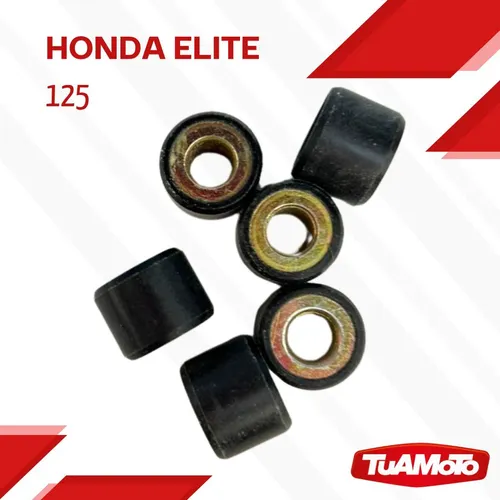 Conjunto Rodillos x6 Repuesto Original De Honda Elite 125